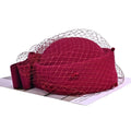 Women's Wool Fascinator Hat – Mesh Veil Bowknot Bridal Headwear