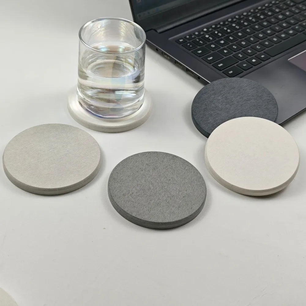 Diatomite Coaster Quick-Dry Non-Slip Heat Resistant Cup Mat