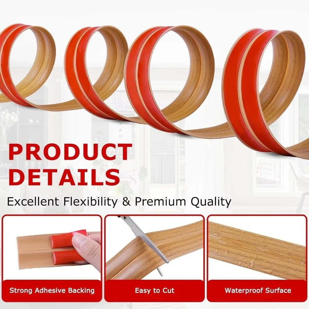 PVC Wall Corner Protector Strip – 4cm x 2m Self-Adhesive Trim