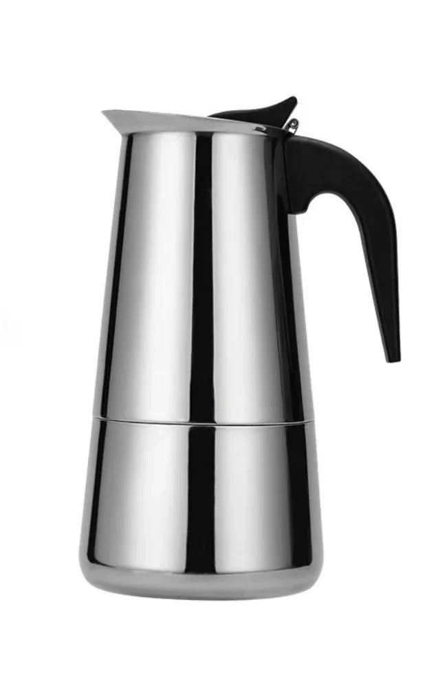 Portable Stainless Steel Moka Pot – Espresso & Tea Maker