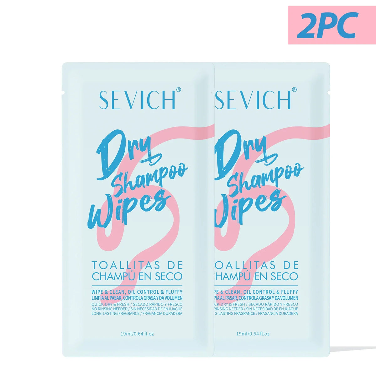 Sevich Dry Shampoo Wipes – No-Rinse Oil Control 4 Pack