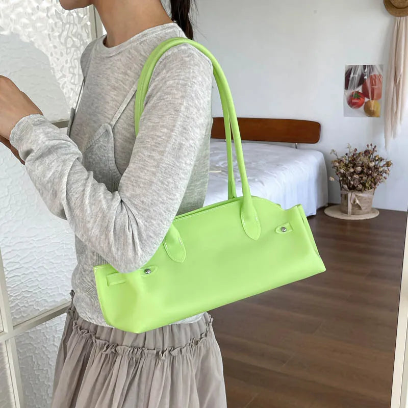 French Vintage Transparent Jelly Bag – Large Shoulder Tote