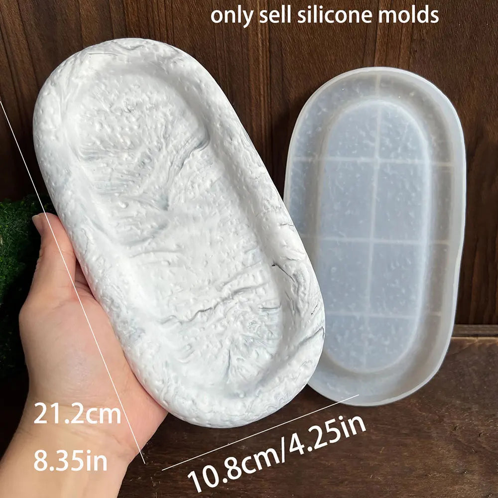 Silicone Mold for Candle Holder, Cement Bowl & Resin Tray DIY