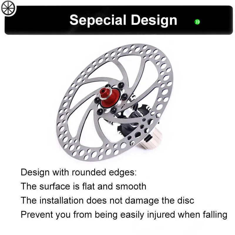 ZOOM MTB Disc Brake Rotor 140-203mm 6-Bolt Stainless Steel