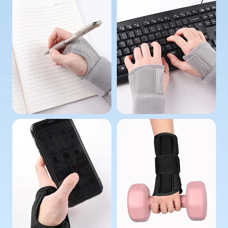 Adjustable Wrist Brace Dual Aluminum Splint – Right & Left