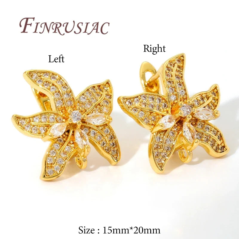Gold-Plated Brass Earring Hooks & Clasps | DIY Jewelry Findings