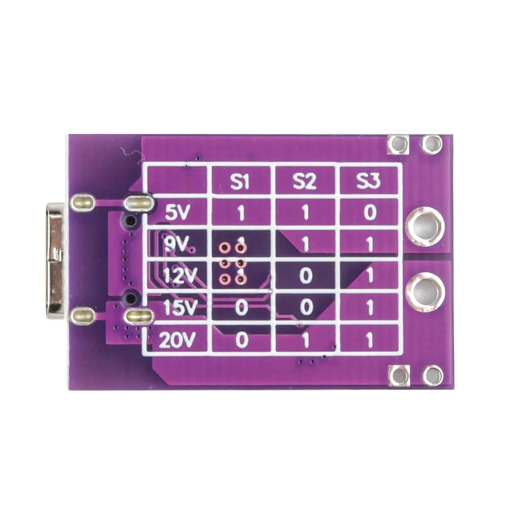 PD QC AFC Fast Charging Trigger Module 5V–20V Type-C