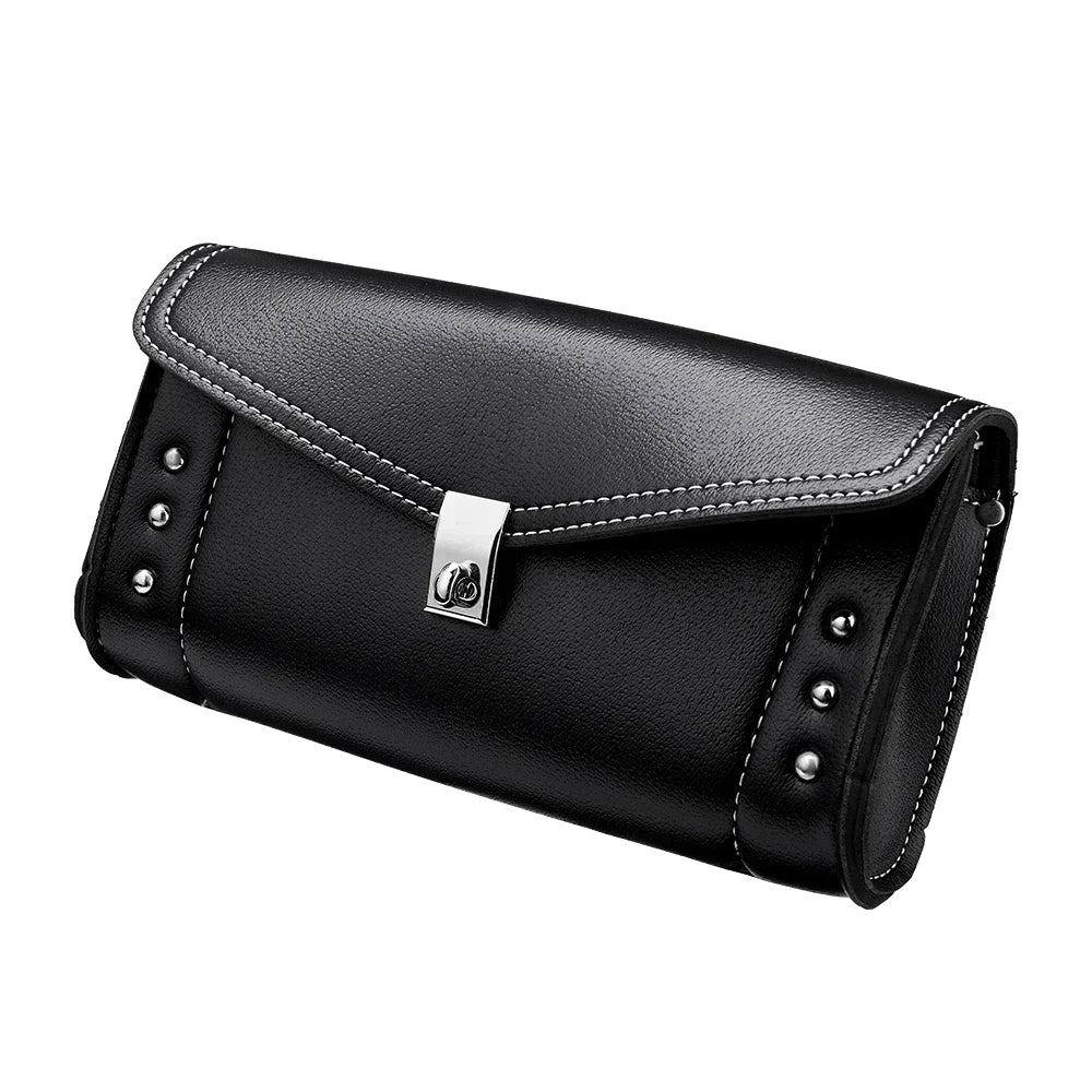 Motorcycle Windshield Bag Studded PU Leather – Road King Fit