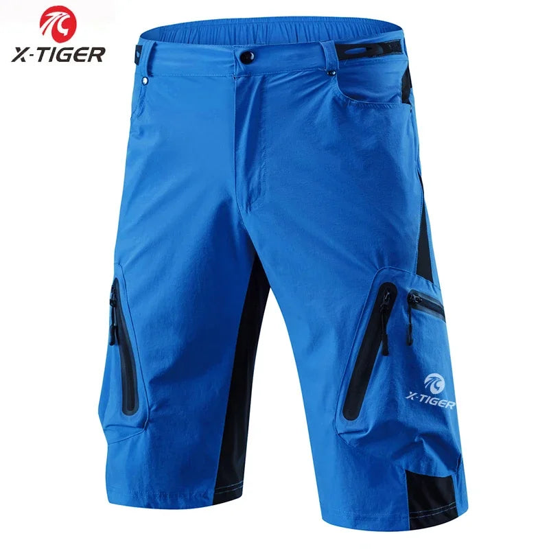 X-TIGER Men's MTB Bike Shorts – 7-Pocket Quick Dry Cycling