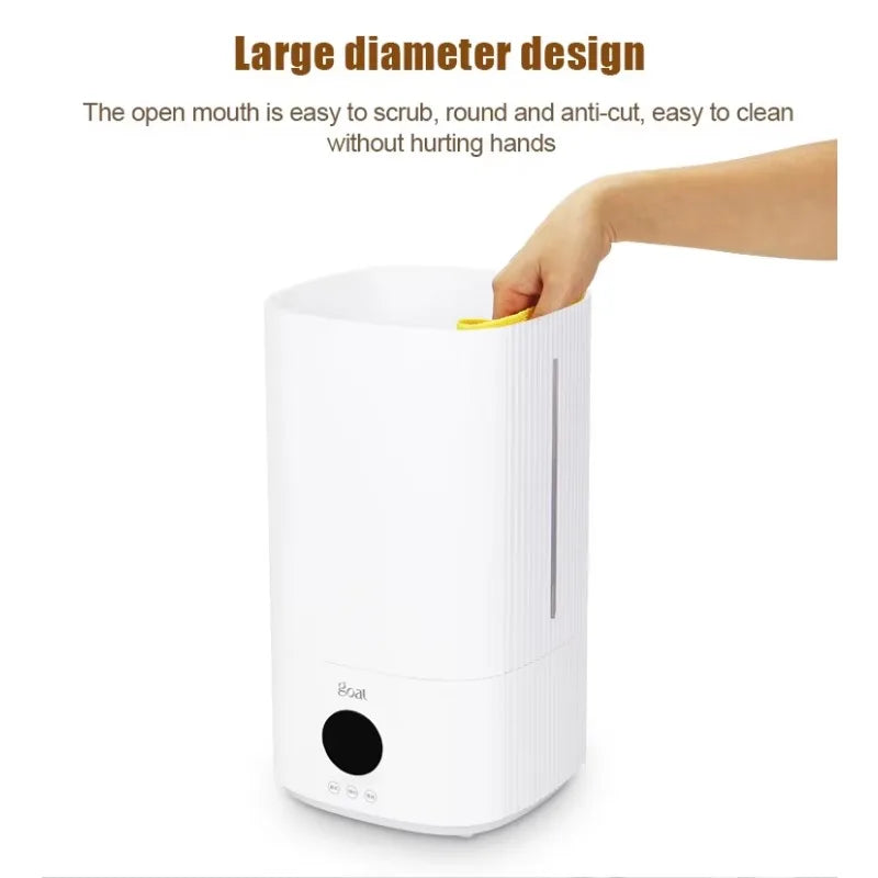 Ultrasonic Top-Fill Humidifier | Touch Control, Quiet USB Mist