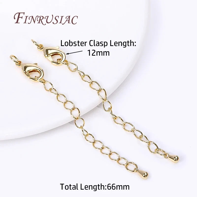 Gold Plated Lobster Clasp Extension Chain 66mm – DIY Jewelry