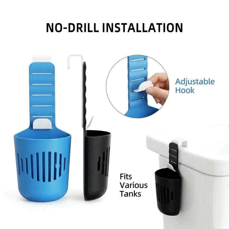 Silicone Toilet Tank Tablet Holder & Bowl Cleaner Hanger