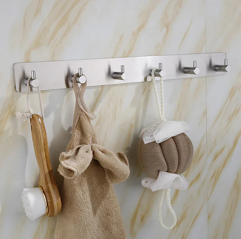 Stainless Steel 3M Self-Adhesive Wall Hook | No-Drill
