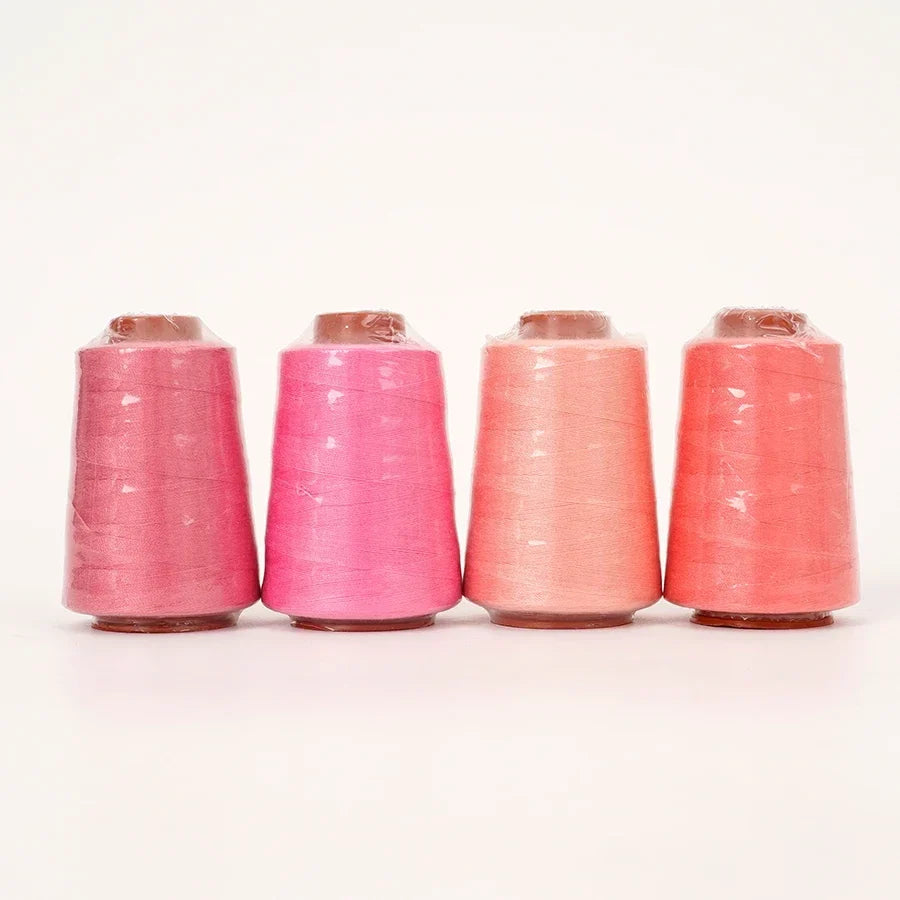 12-Piece Pink Polyester Thread Set – 800 Yards per Cone | 402