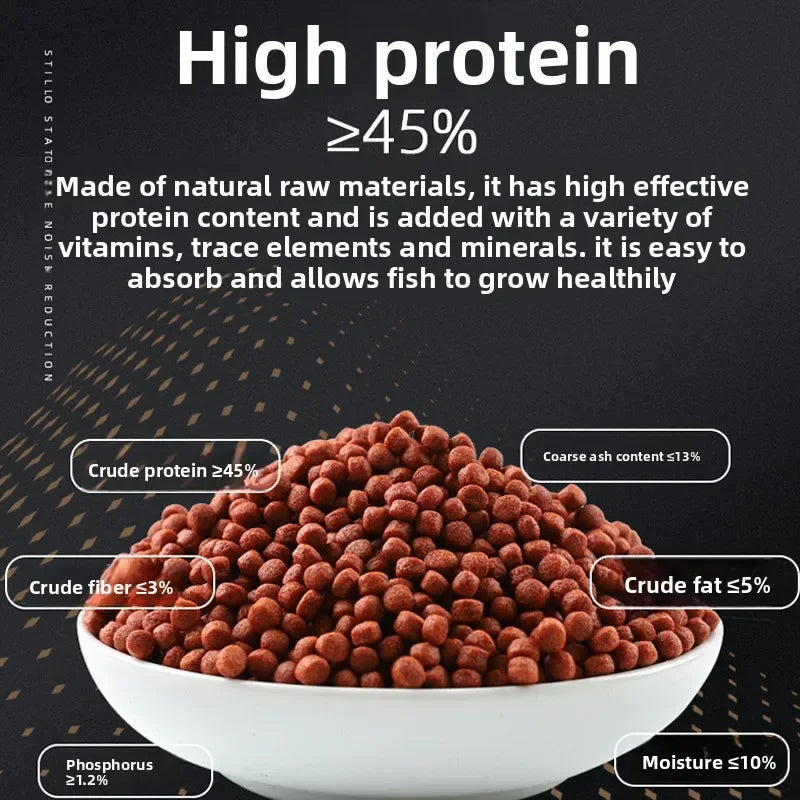 PENISON Oscar Fish Food Floating Pellets – High Protein Cichlid