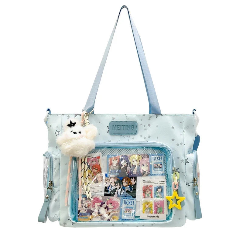 Large Capacity College Tote Crossbody Shoulder Bag – Nylon