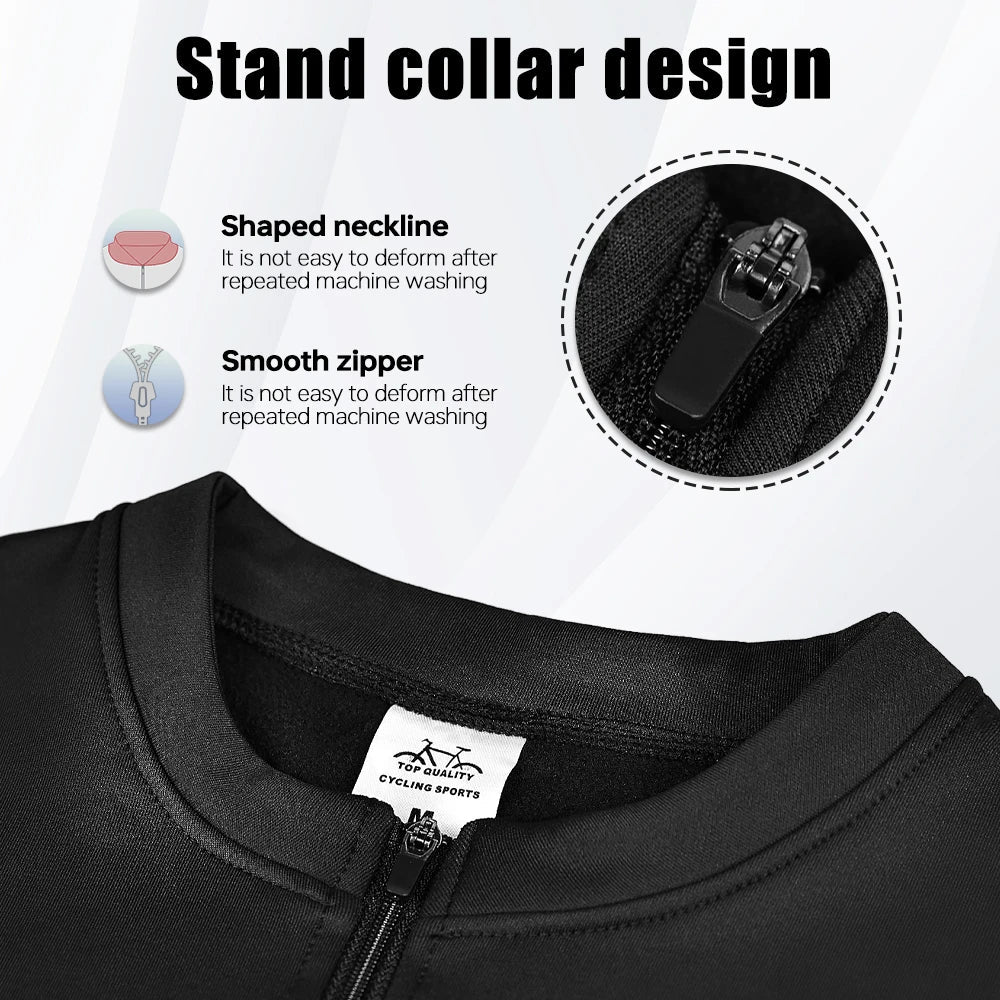 X-TIGER Winter Thermal Fleece Cycling Jersey | Unisex