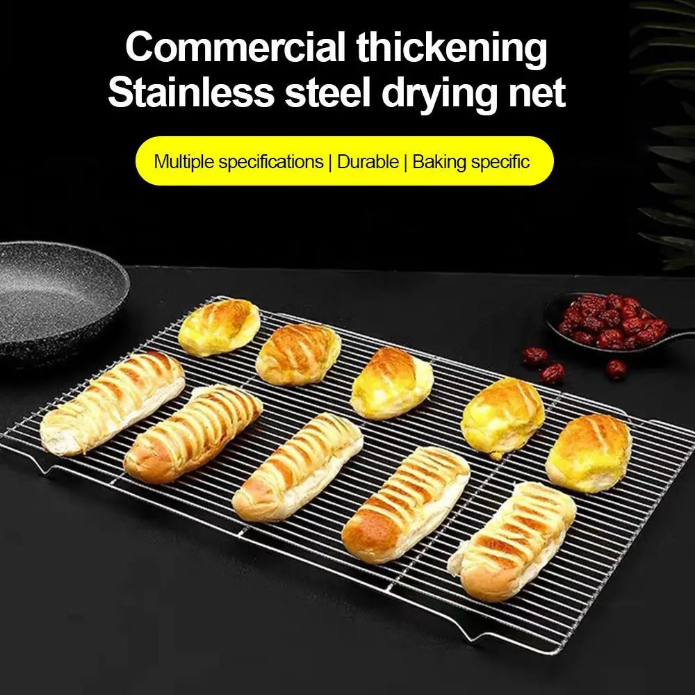 Stainless Steel Cooling Rack – Non-Stick BBQ & Baking Tray