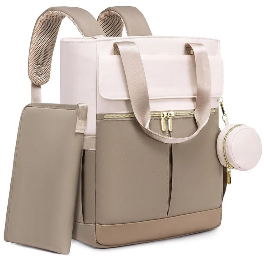 3-in-1 Waterproof Diaper Bag Backpack | Insulated Pockets