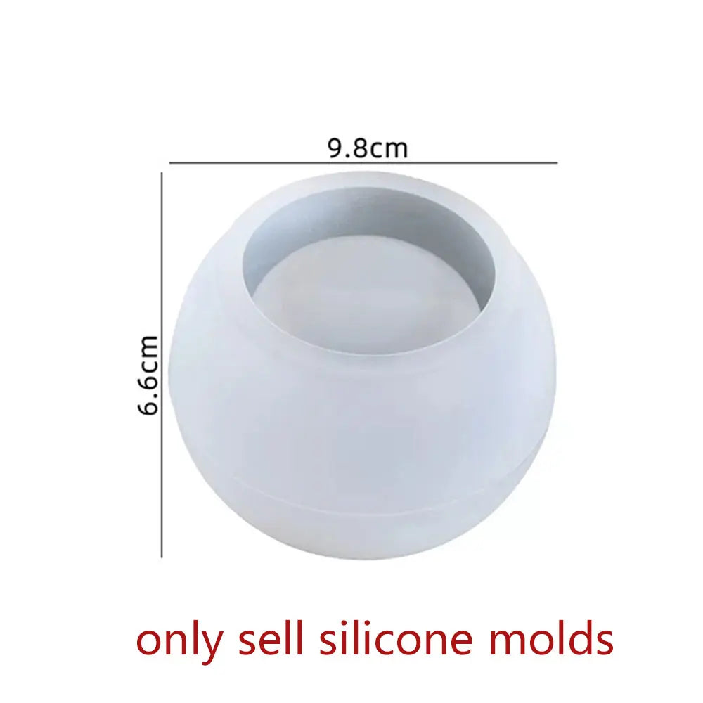Spherical Silicone Mold – Resin, Concrete & Candle Casting DIY
