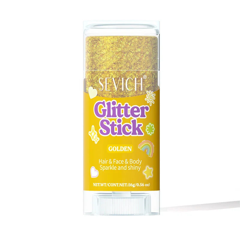 Sequin Body & Hair Glitter Gel Stick – 8 Colors Festival Makeup