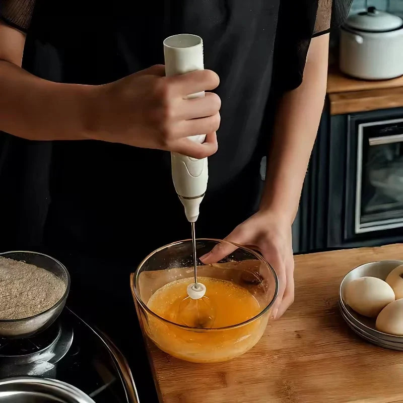 USB Rechargeable Electric Milk Frother Wand | Coffee Foam Maker
