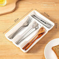 BPA-Free Stackable Cutlery Organizer | Multi-Compartment Kitchen Tray