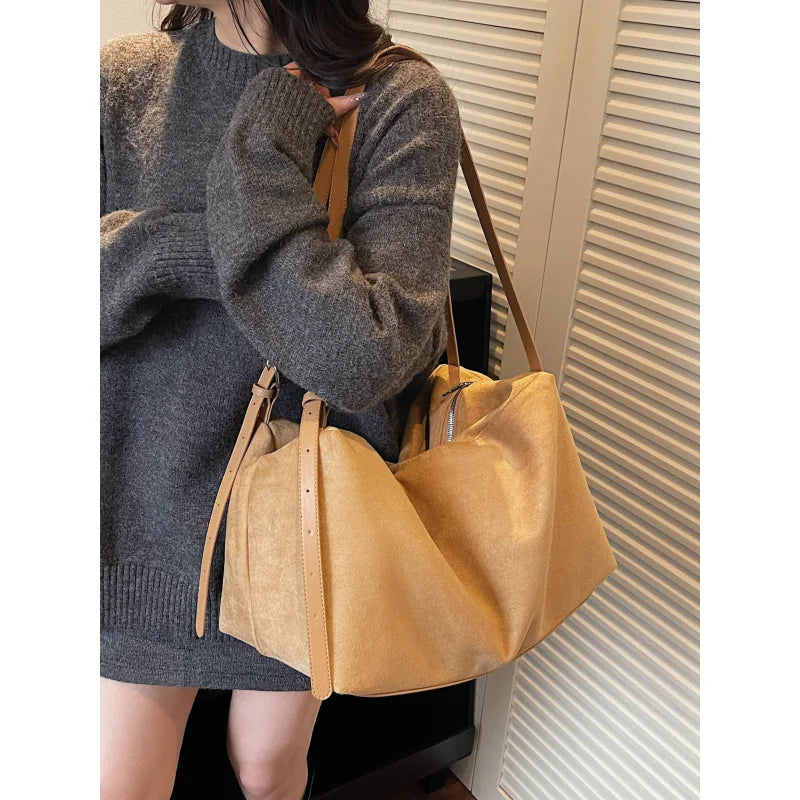 Nixie Frosted Tote Bag – Large Capacity Women's Commuter Bag