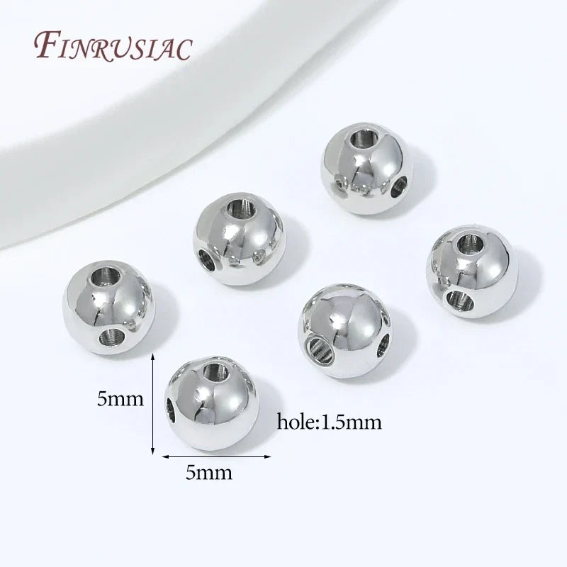 Gold Plated 4-Hole Round Spacer Beads – DIY Jewelry Making
