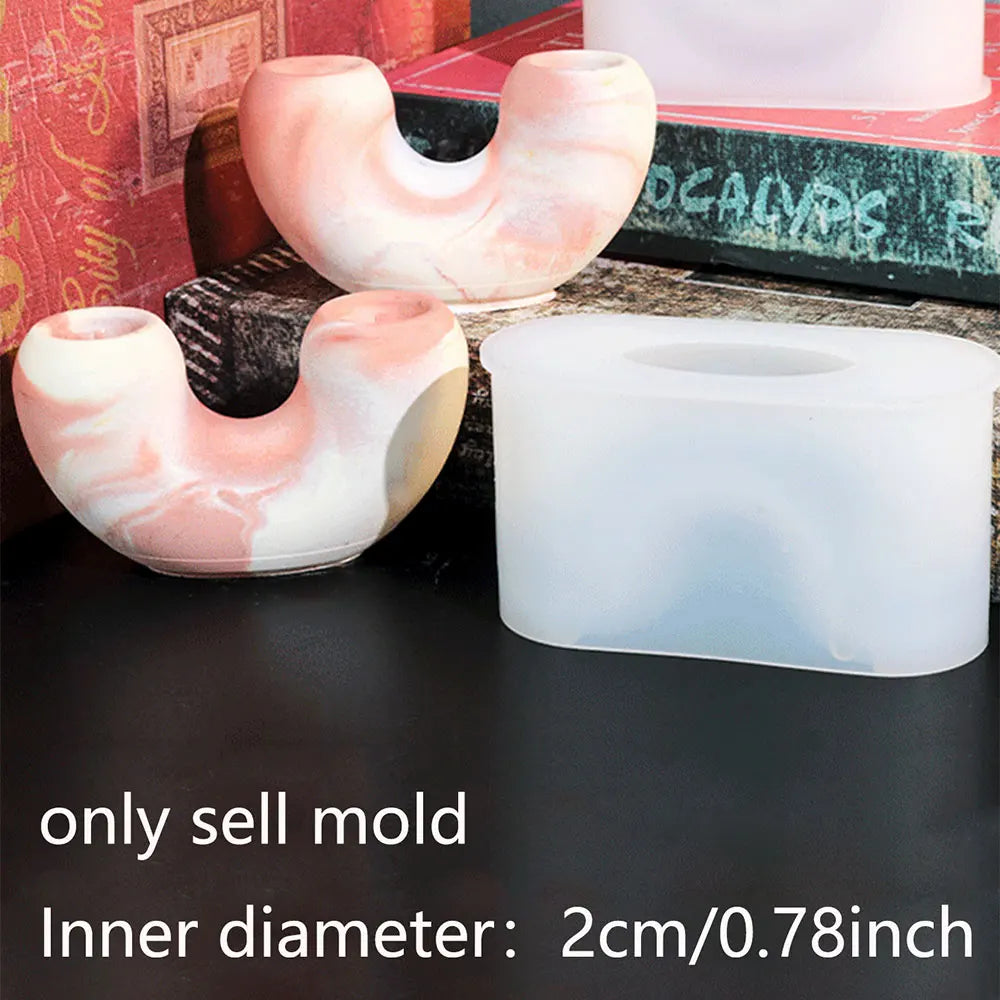 Silicone Candle Mold – Cake Slice, Rainbow Arch & U-Shape