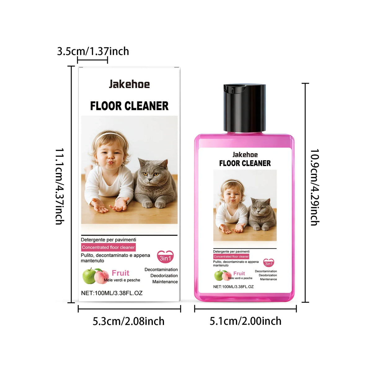 JAKEHOE Concentrated Floor Cleaner – Degreasing, Streak-Free