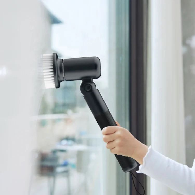 7-in-1 Rechargeable Electric Spin Scrubber with Extension Pole