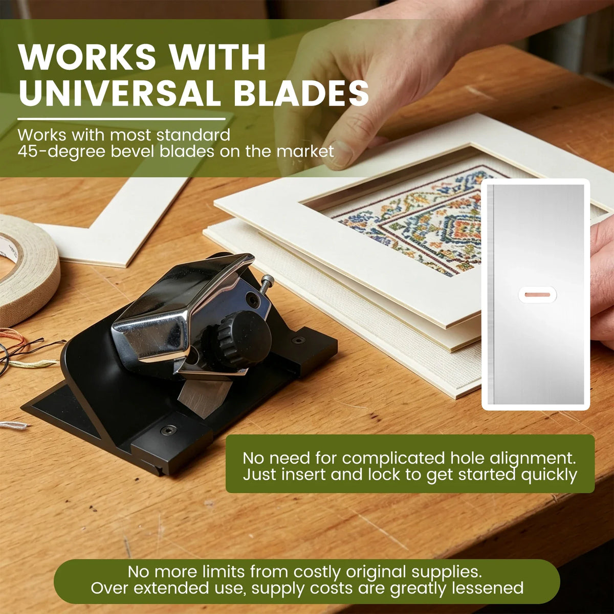 Toorise 45° Bevel Retractable Mat Cutter – Framing Tool