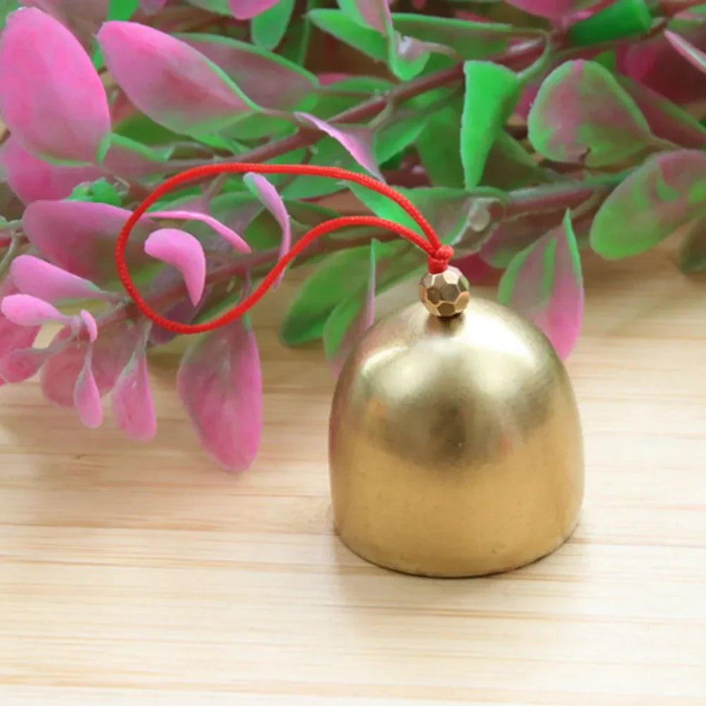 Mini Metal Jingle Bell – Vintage Gold Cowbell Wind Chime Pendant