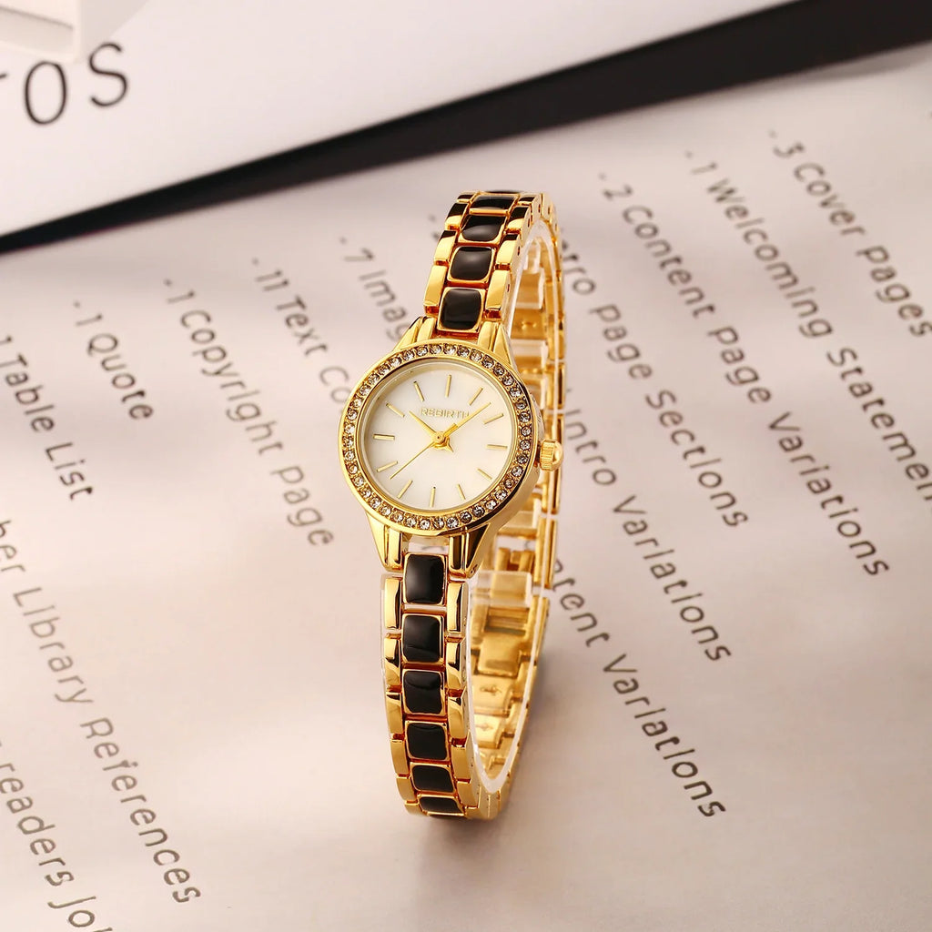 REBIRTH Casual Quartz Watch – Stainless Steel, Water-Resistant