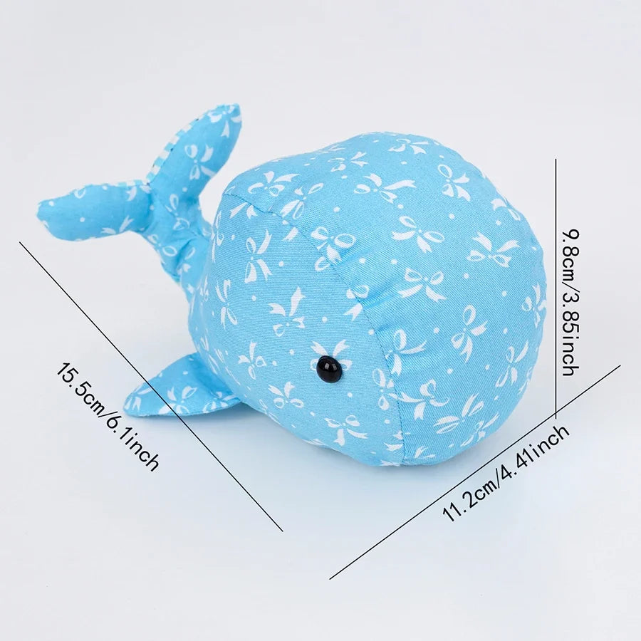 Whale Pin Cushion – Fabric Needle Holder for DIY Sewing