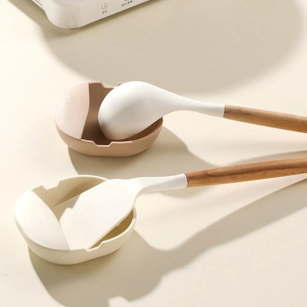 Non-Slip Heat-Resistant Spoon Rest & Spatula Holder Rack