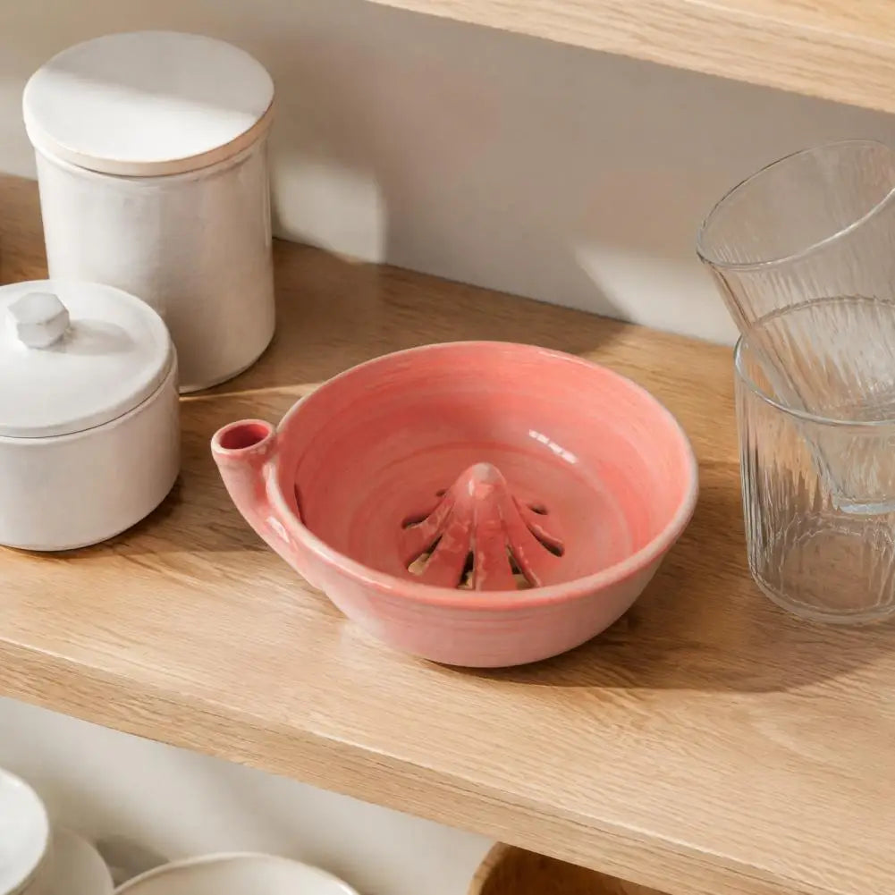 Ceramic Self-Spinning Berry Washing Bowl | 360° Vortex Drain