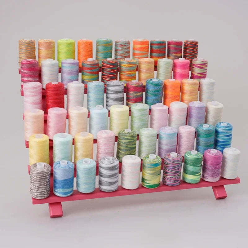Foldable Bamboo Thread Storage Stand – Sewing & Craft Organizer