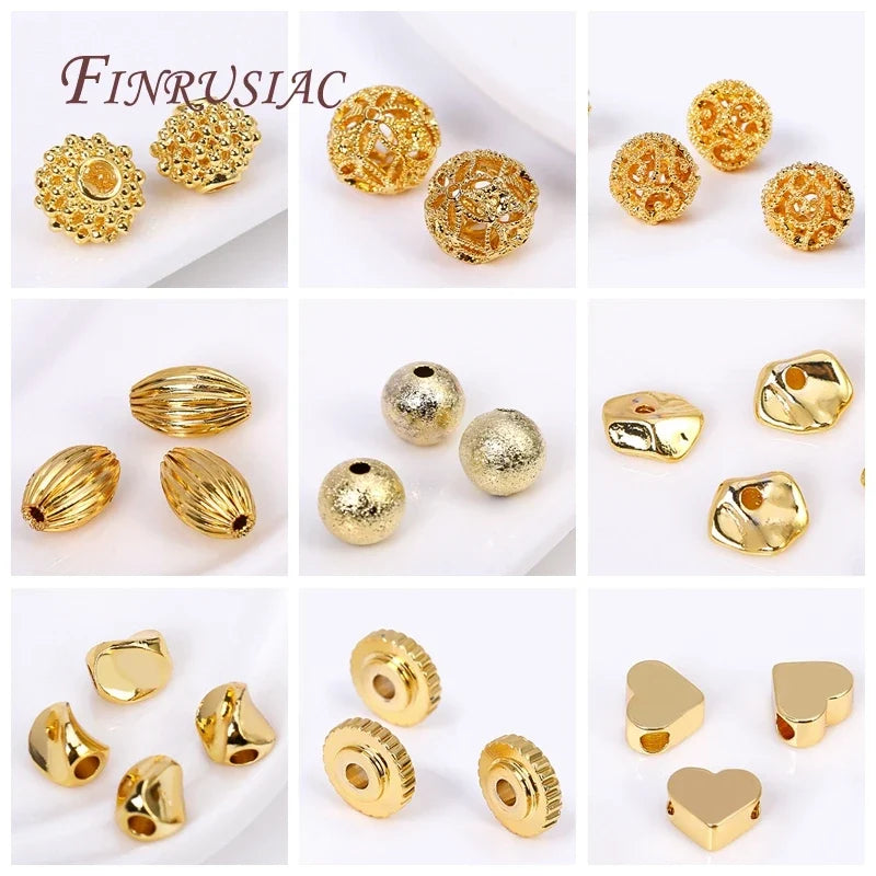 18K Gold Plated Lantern Spacer Beads 10x8mm | DIY Jewelry