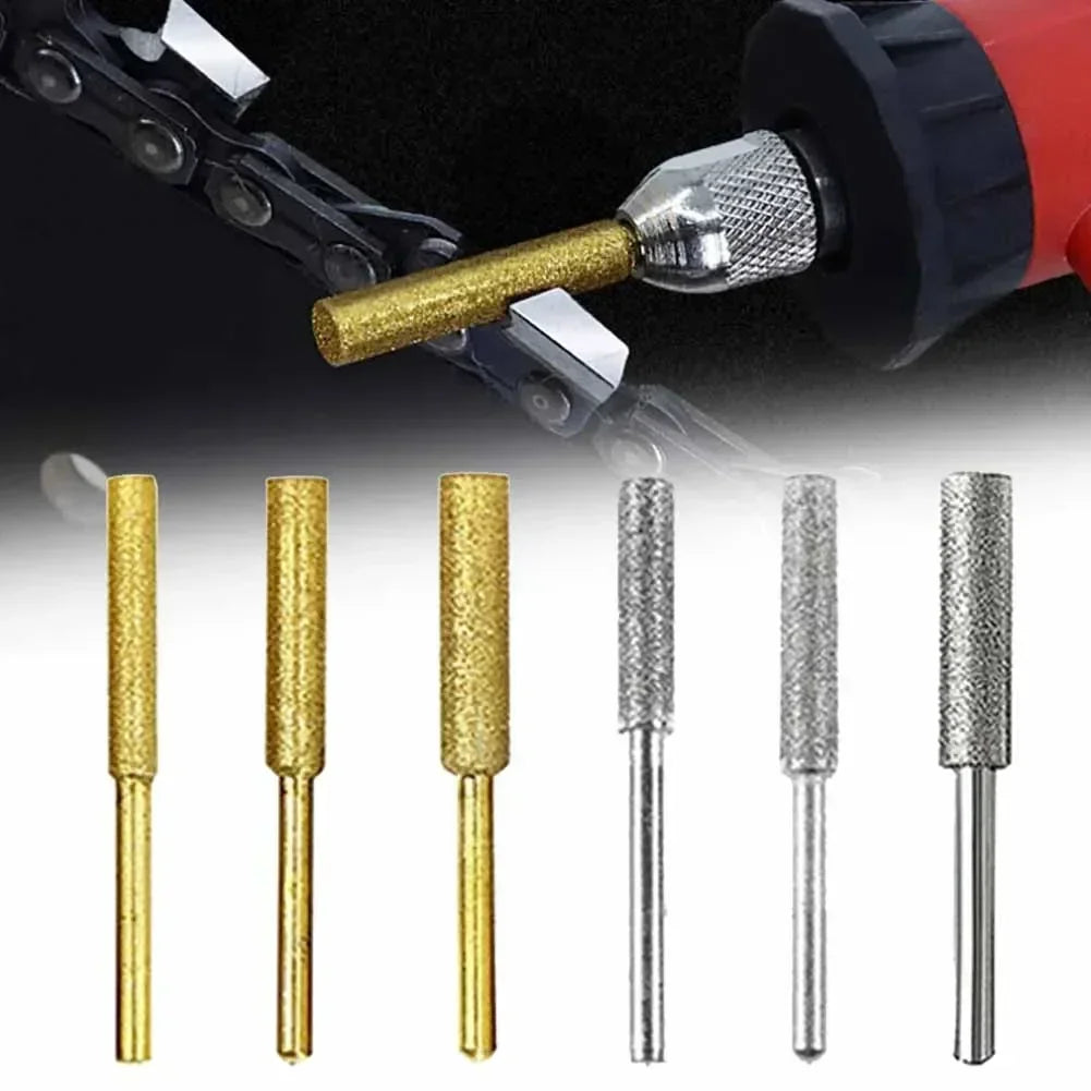 6-Pack Diamond Chainsaw Sharpener Grinding Heads 4/4.8/5.5mm