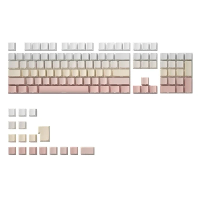 121-Key Double Shot ABS Keycaps – LED Backlit Side Print