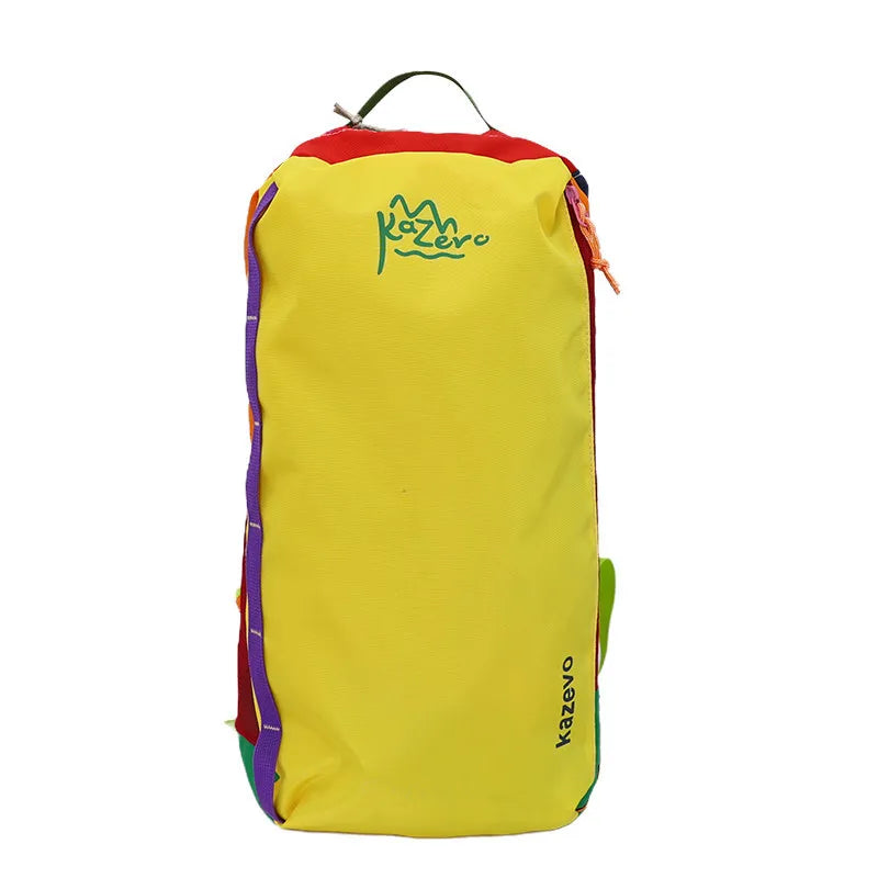 Two-Tone Nylon Backpack – Large Capacity College Travel Bag