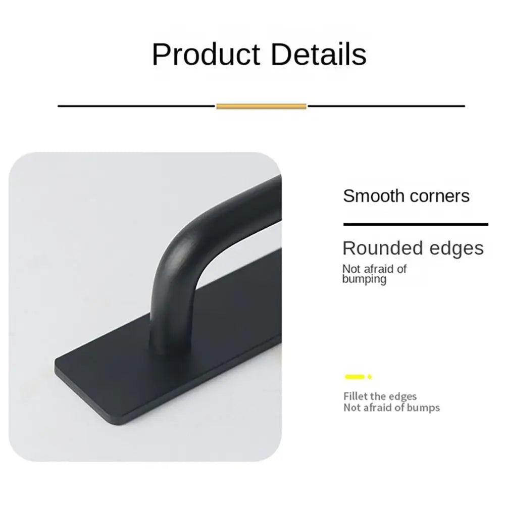 Punch-Free Aluminum Self-Adhesive Cabinet Pulls & Door Handles