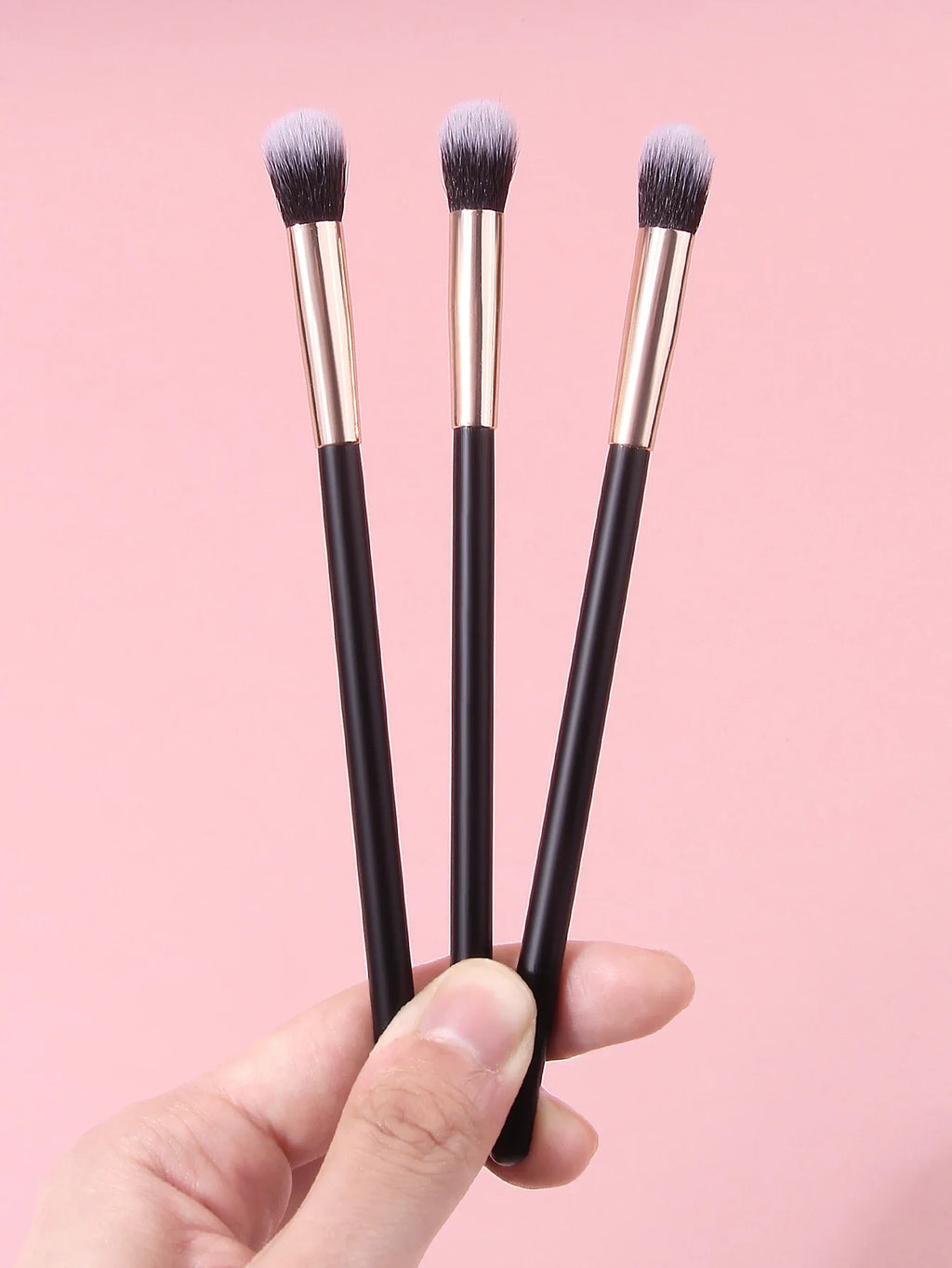 3-Piece Eye Makeup Brush Set – Soft Eyeshadow Blending Brushes