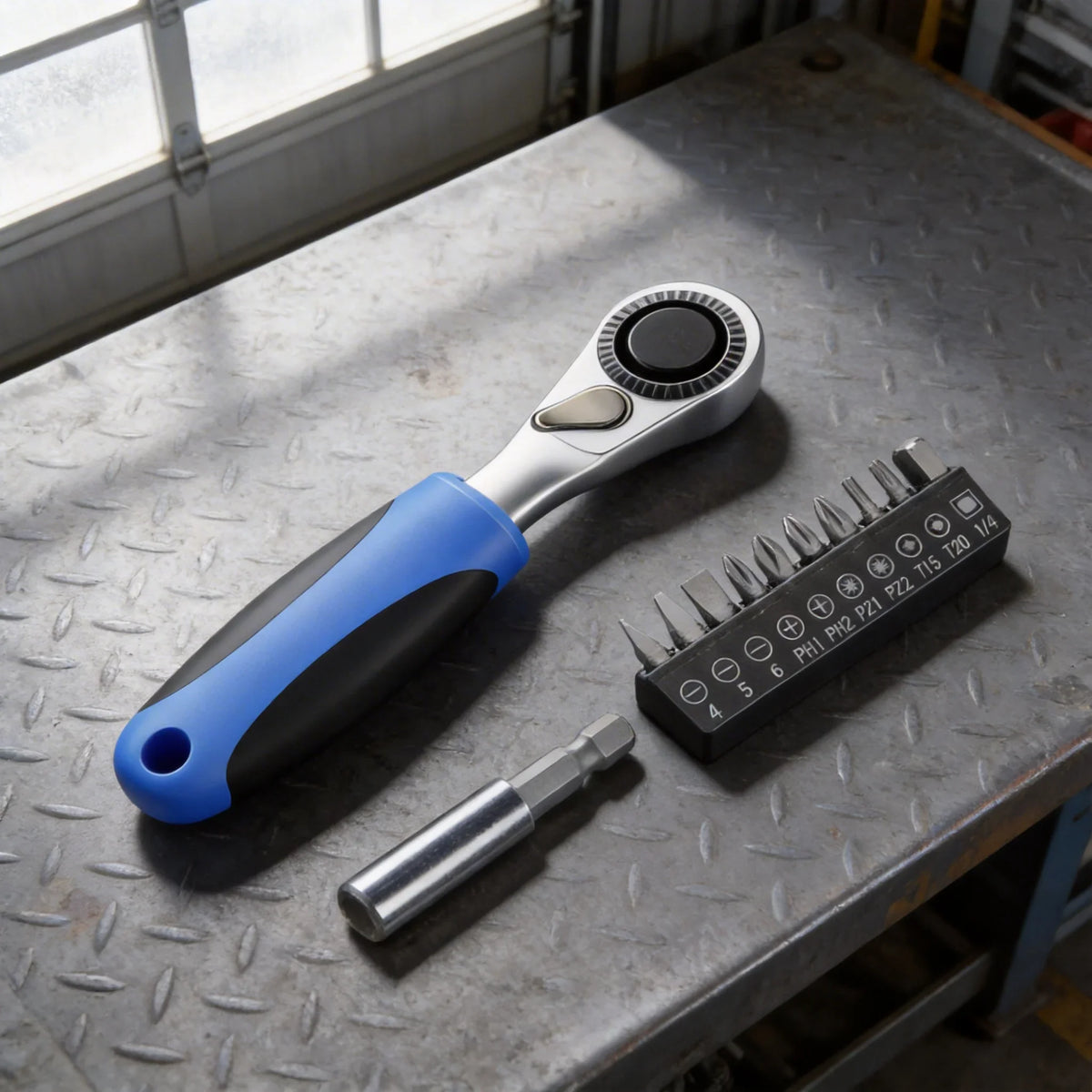 DAZZLEEX 72-Tooth Ratchet Screwdriver Wrench | 1/4" Hex