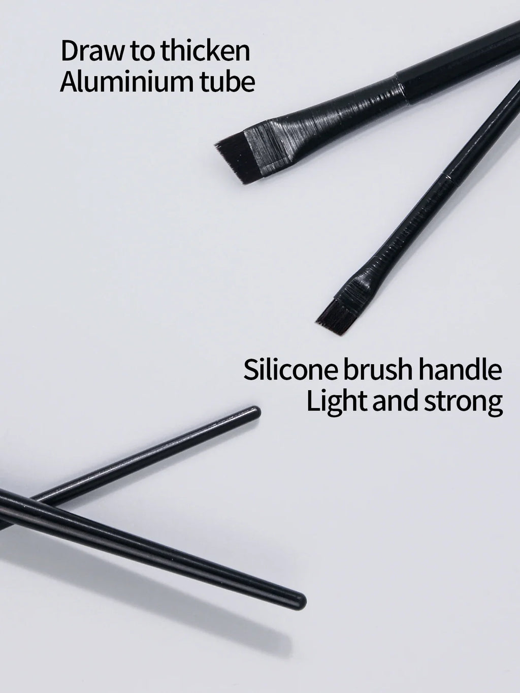 Ultra Thin Blade Eyeliner & Eyebrow Brush Set – 2pc Precision