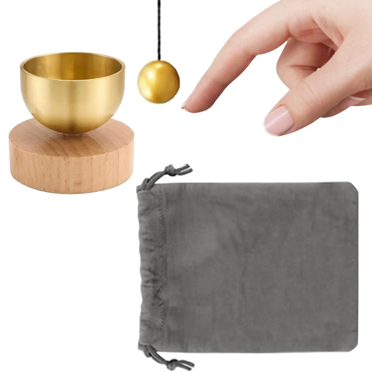 Mini Brass Singing Bowl Set – Yoga Meditation Sound Bowl
