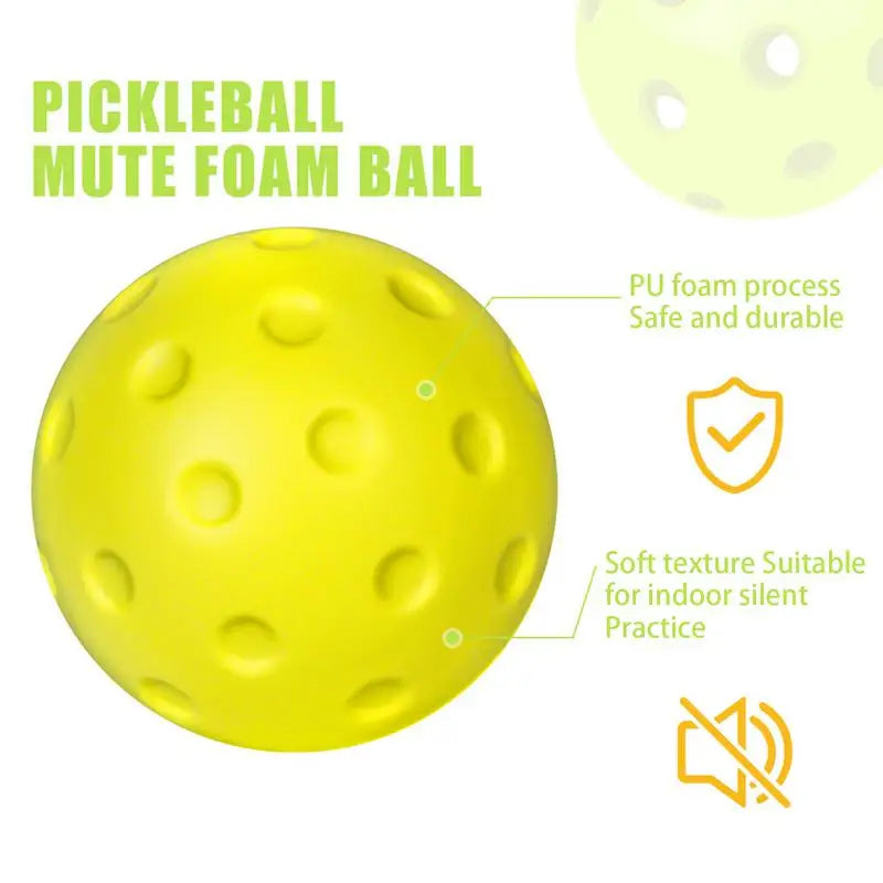 Quiet Foam Pickleball – Silent Indoor & Outdoor Practice Ball