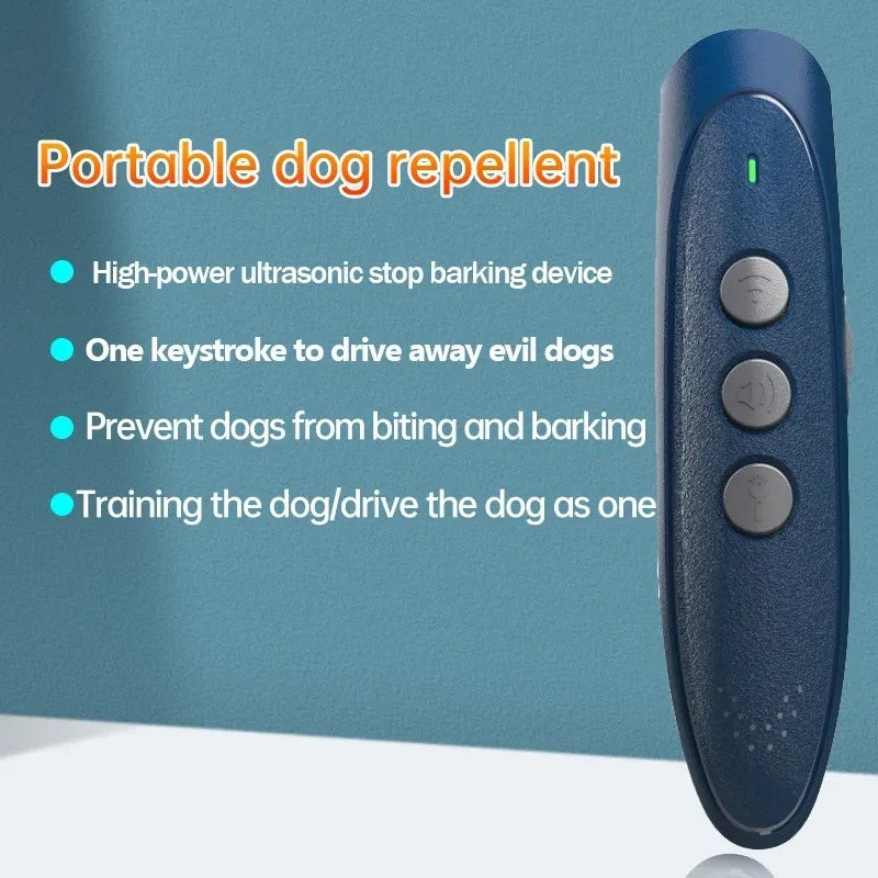 Ultrasonic Dog Bark Training Device | Handheld with LED